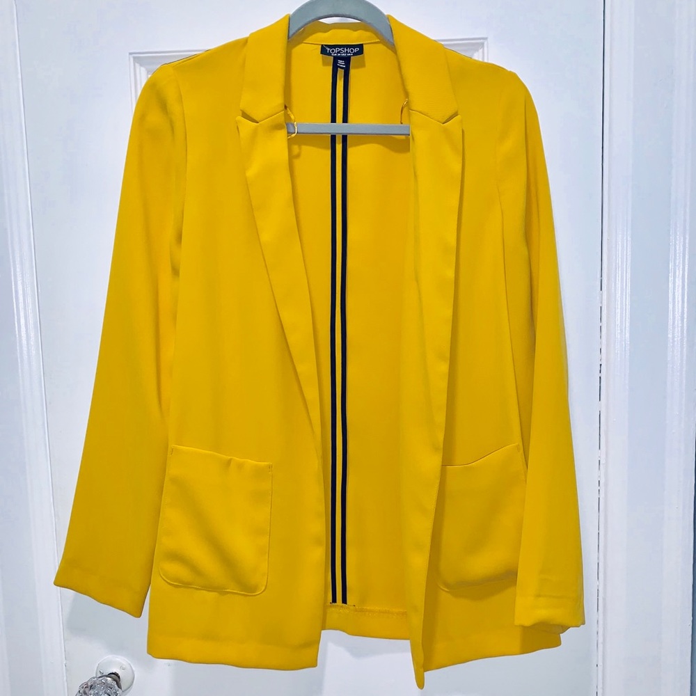 Top Shop mustard yellow blazer